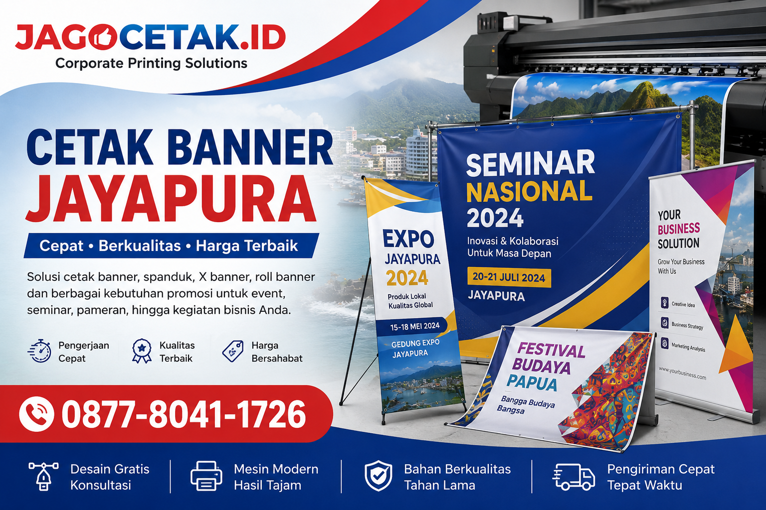 Cetak Banner Jayapura untuk Event Profesional dan Berkualitas