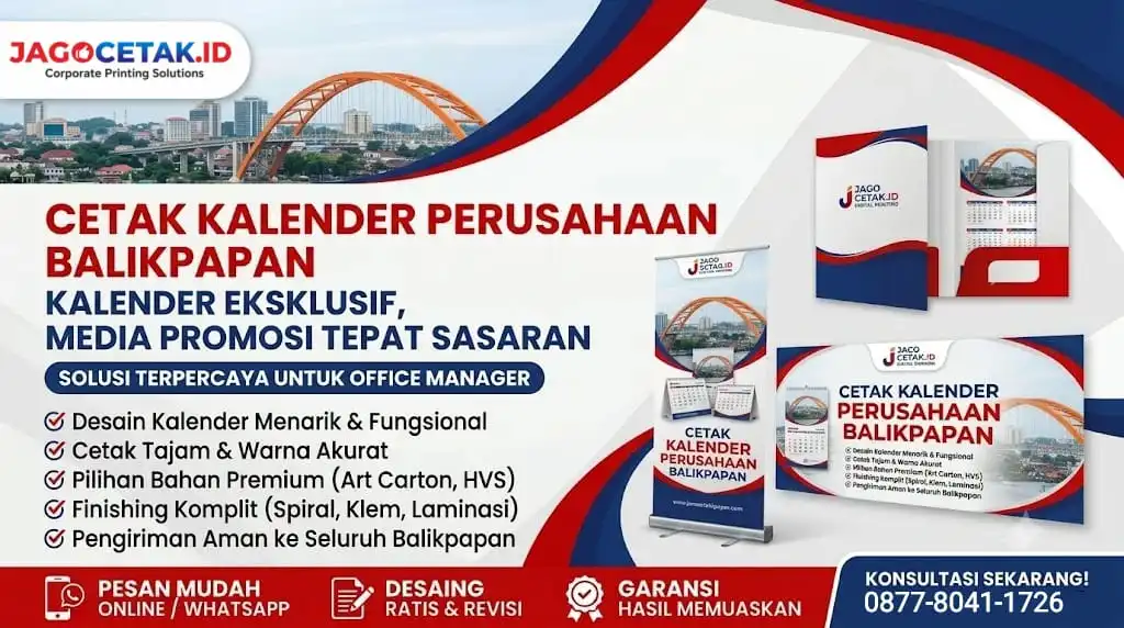 Rahasia Sukses Branding Akhir Tahun: Solusi Cetak Kalender Perusahaan Balikpapan yang Tepat Waktu dan Presisi