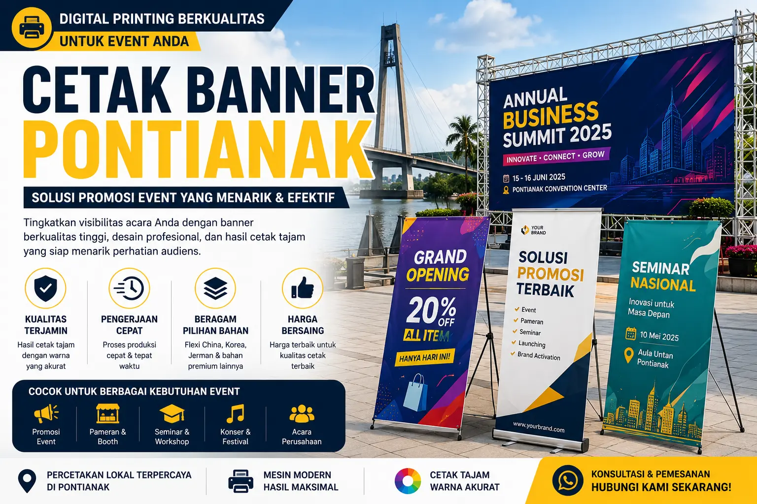 Cetak Banner Pontianak: Solusi Efektif untuk Meningkatkan Daya Tarik Event