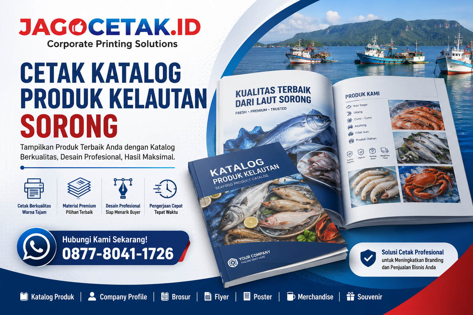 Cetak Katalog Produk Kelautan Sorong untuk Meningkatkan Kepercayaan Buyer