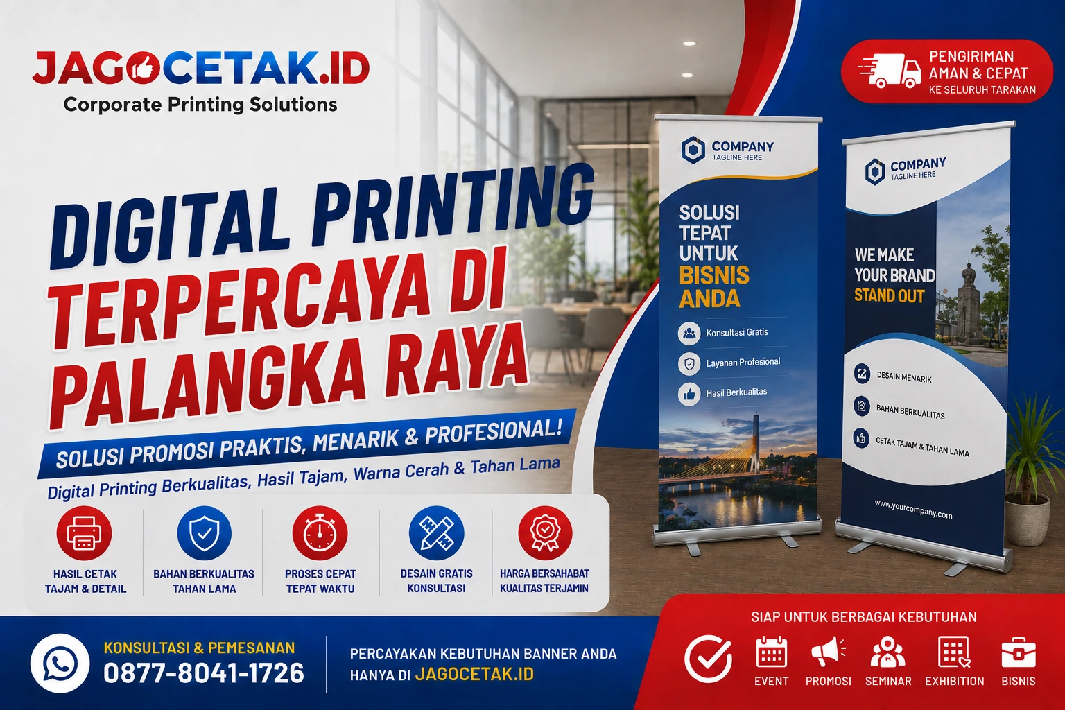 Digital Printing Terpercaya di Palangka Raya untuk Bisnis, UMKM, dan Sekolah