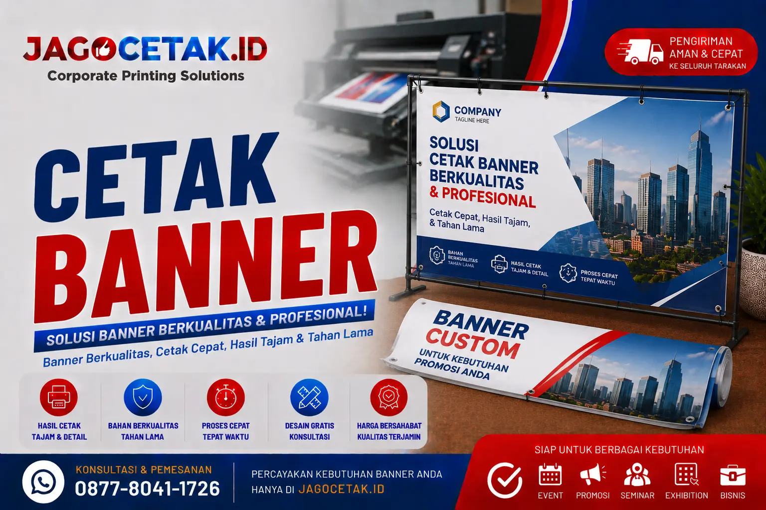 Cetak Banner untuk Penyerahan Penghargaan Perusahaan agar Acara Lebih Profesional