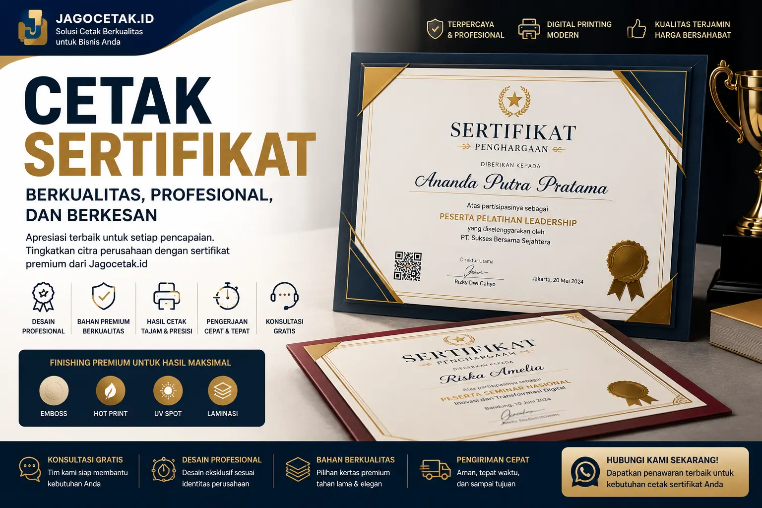 Cetak Sertifikat Berkualitas untuk Meningkatkan Profesionalisme Perusahaan