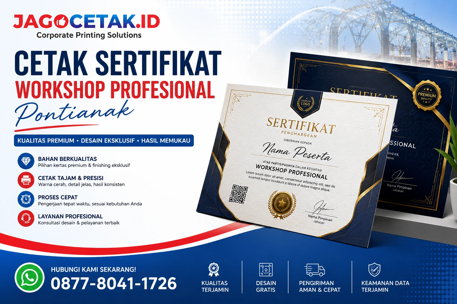 Cetak Sertifikat Workshop Profesional Pontianak: Solusi Tepat untuk HRD yang Mengutamakan Profesionalisme