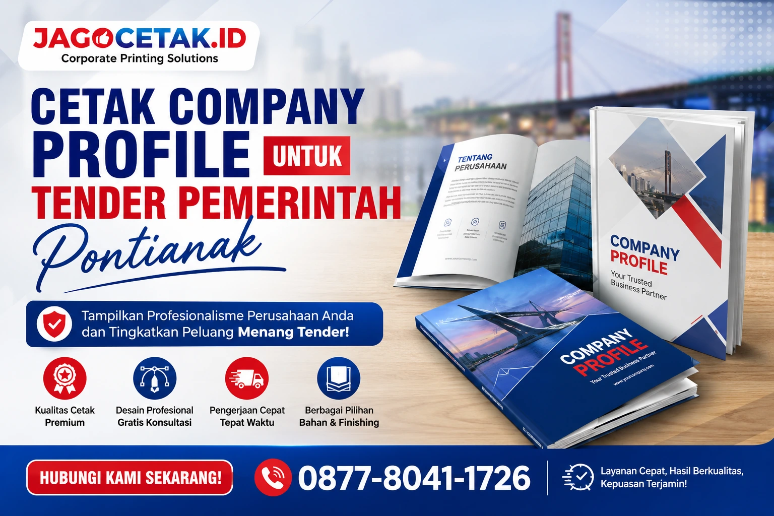 Cetak Company Profile untuk Tender Pemerintah Pontianak: Tingkatkan Kredibilitas Perusahaan Sejak Halaman Pertama