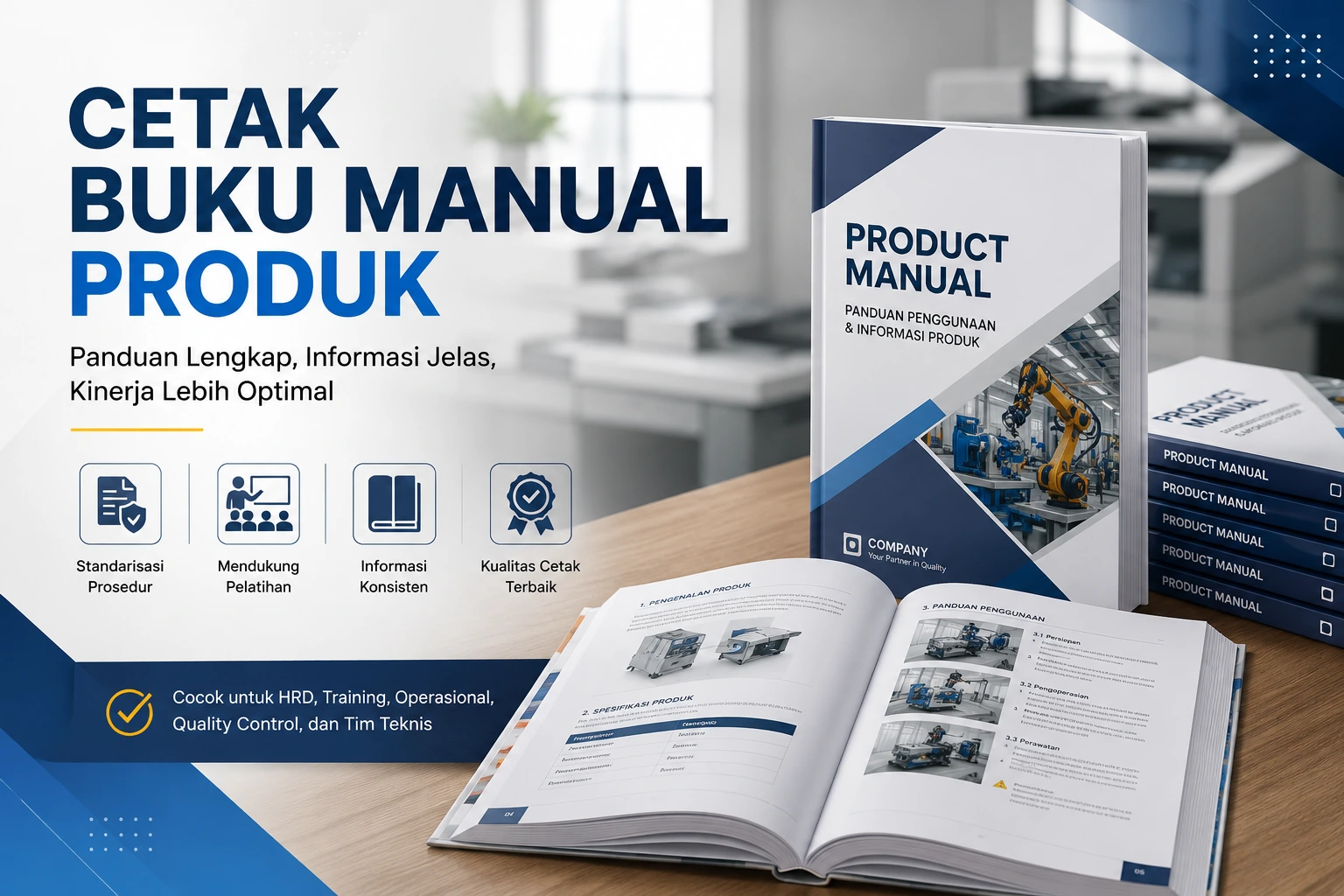 Cetak Buku Manual Produk: Solusi Profesional untuk Mendukung HRD dan Operasional Perusahaan