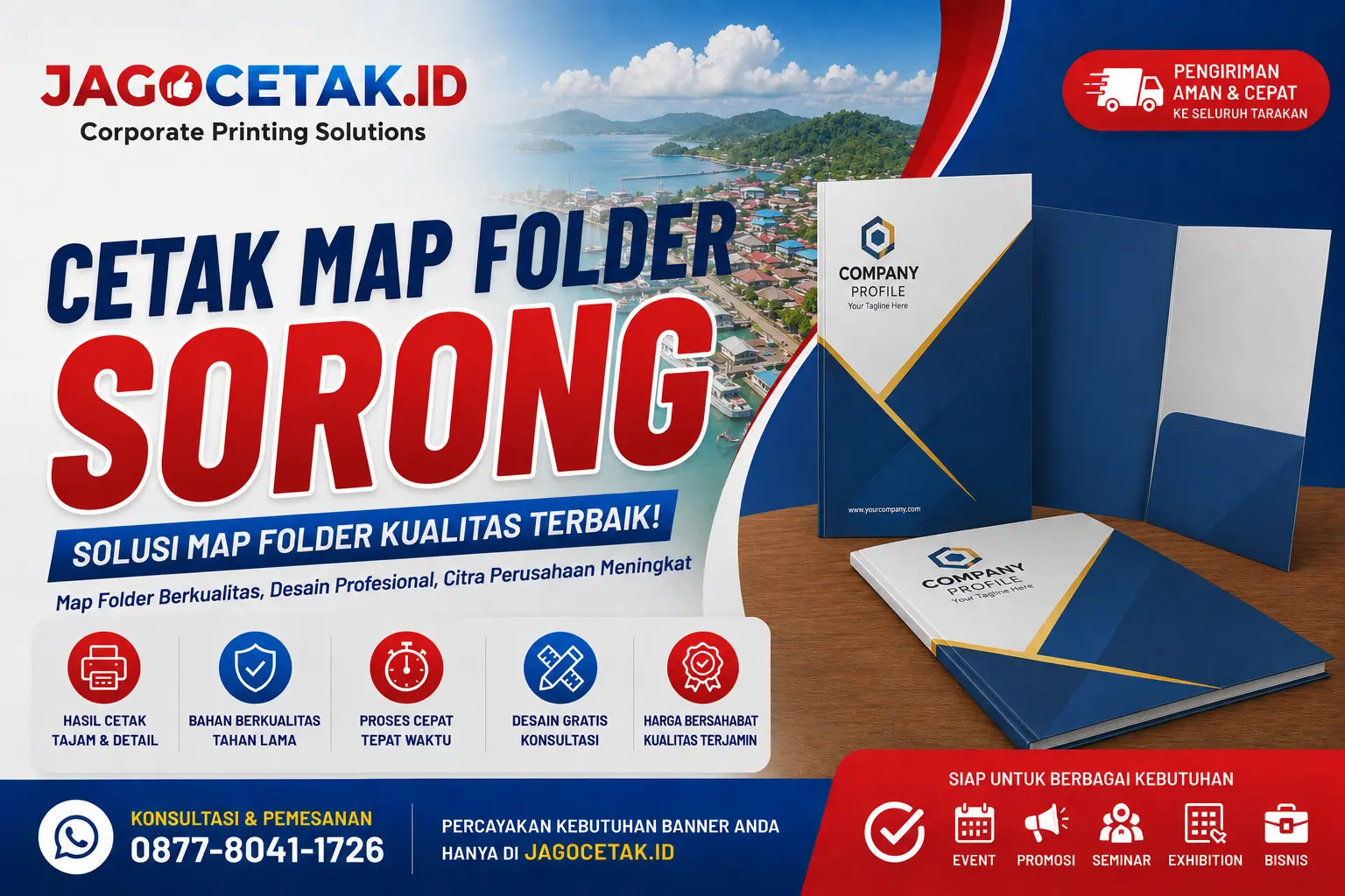 Cetak Map Folder Sorong untuk Perusahaan yang Ingin Tampil Profesional