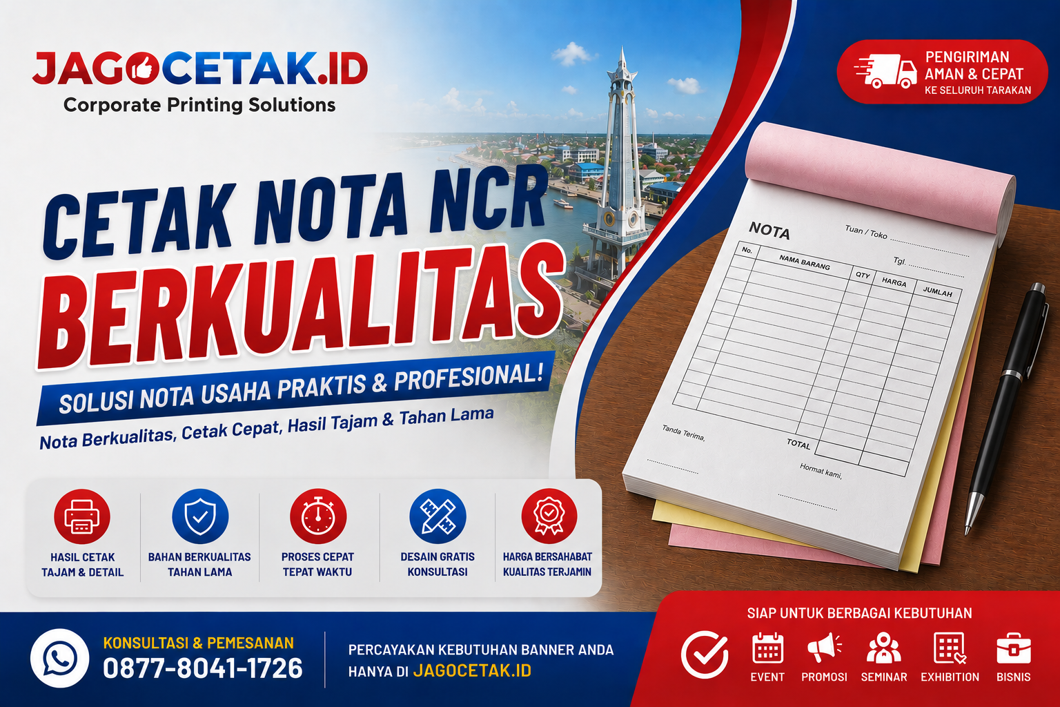 Cetak Nota NCR Pontianak untuk Administrasi Bisnis yang Lebih Profesional