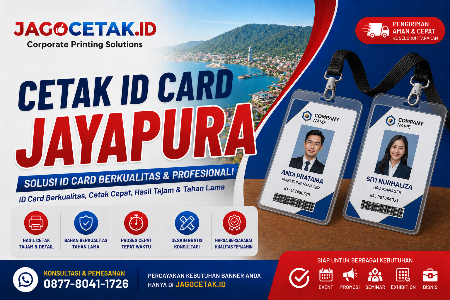 Cetak ID Card Jayapura untuk Perusahaan yang Profesional dan Berkualitas
