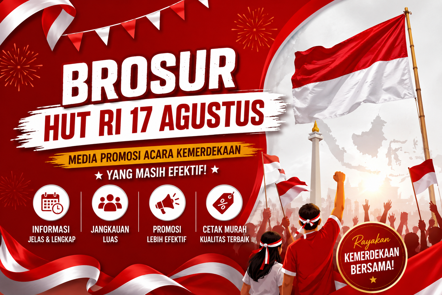 Brosur HUT RI 17 Agustus: Media Promosi Acara Kemerdekaan yang Masih Efektif
