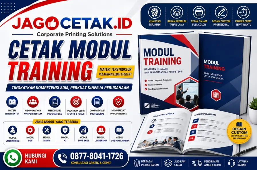Cetak Modul Training untuk Meningkatkan Efektivitas Program Pelatihan Perusahaan