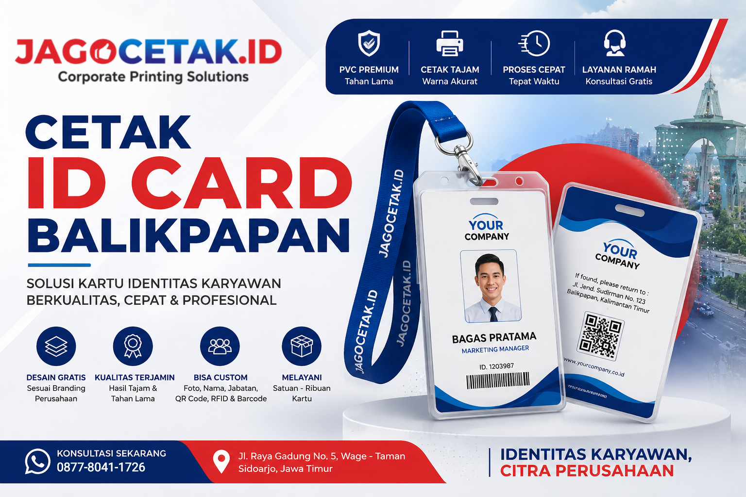 Cetak ID Card Balikpapan: Solusi Profesional untuk HRD yang Membutuhkan Hasil Cepat dan Berkualitas