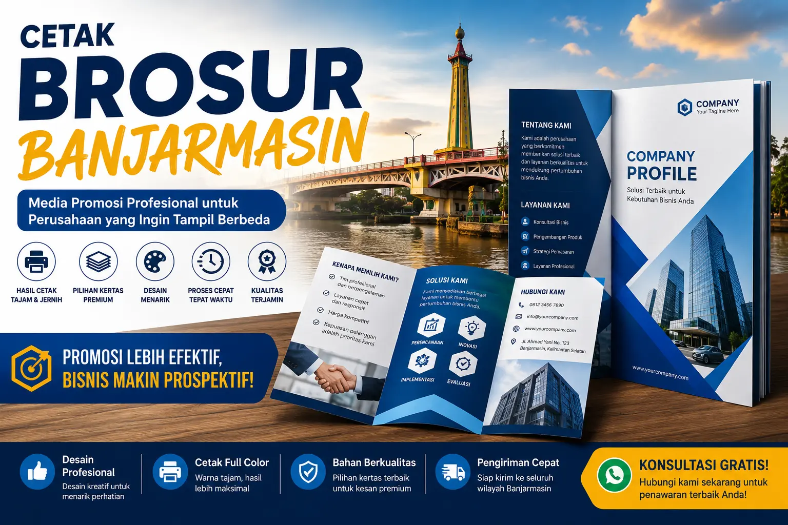 Cetak Brosur Banjarmasin: Solusi Promosi Profesional untuk Meningkatkan Brand Perusahaan