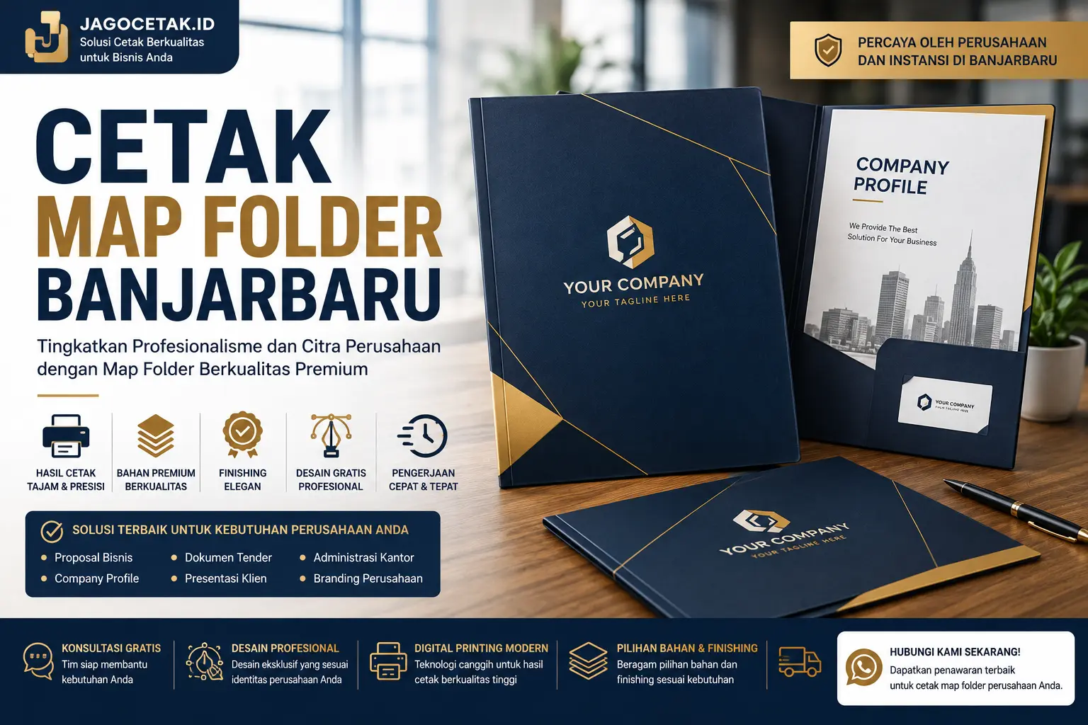 Cetak Map Folder Banjarbaru untuk Meningkatkan Profesionalisme Perusahaan