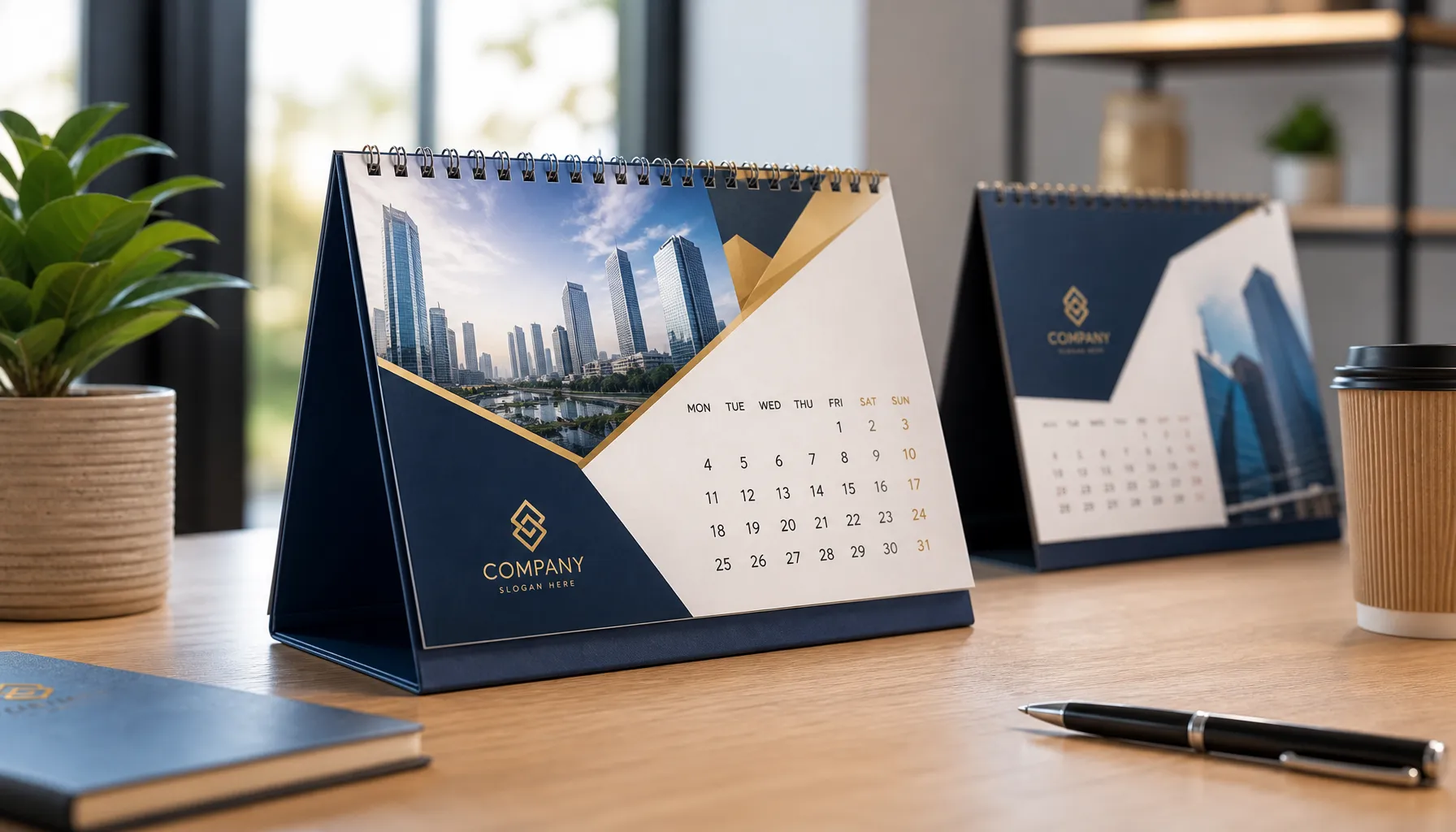Cetak Kalender Duduk untuk Promosi Perusahaan yang Profesional