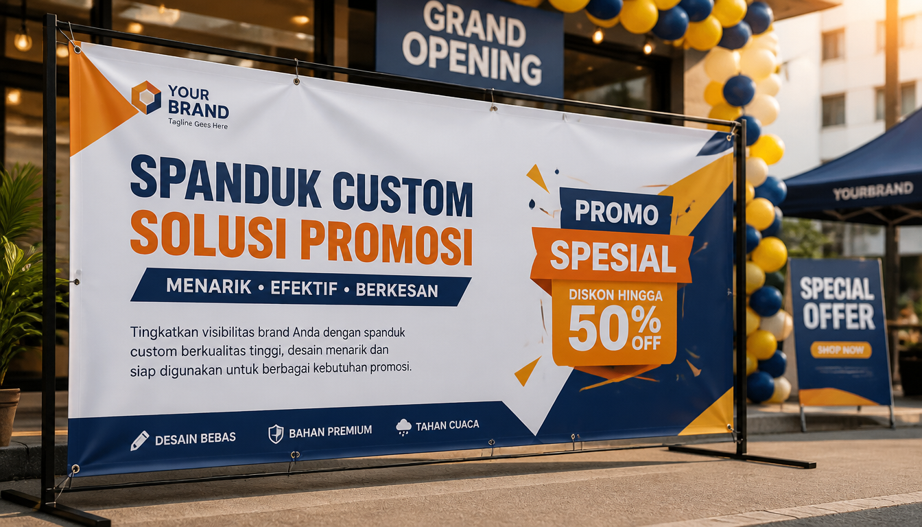 Apa Fungsi Spanduk Custom dalam Meningkatkan Daya Tarik Promosi?