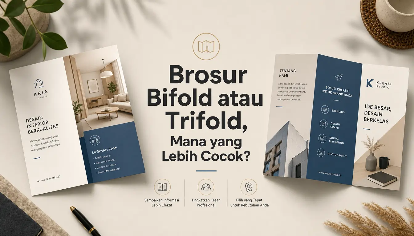Brosur Bifold atau Trifold, Mana yang Lebih Cocok? Panduan Memilih Brosur untuk Promosi yang Lebih Efektif