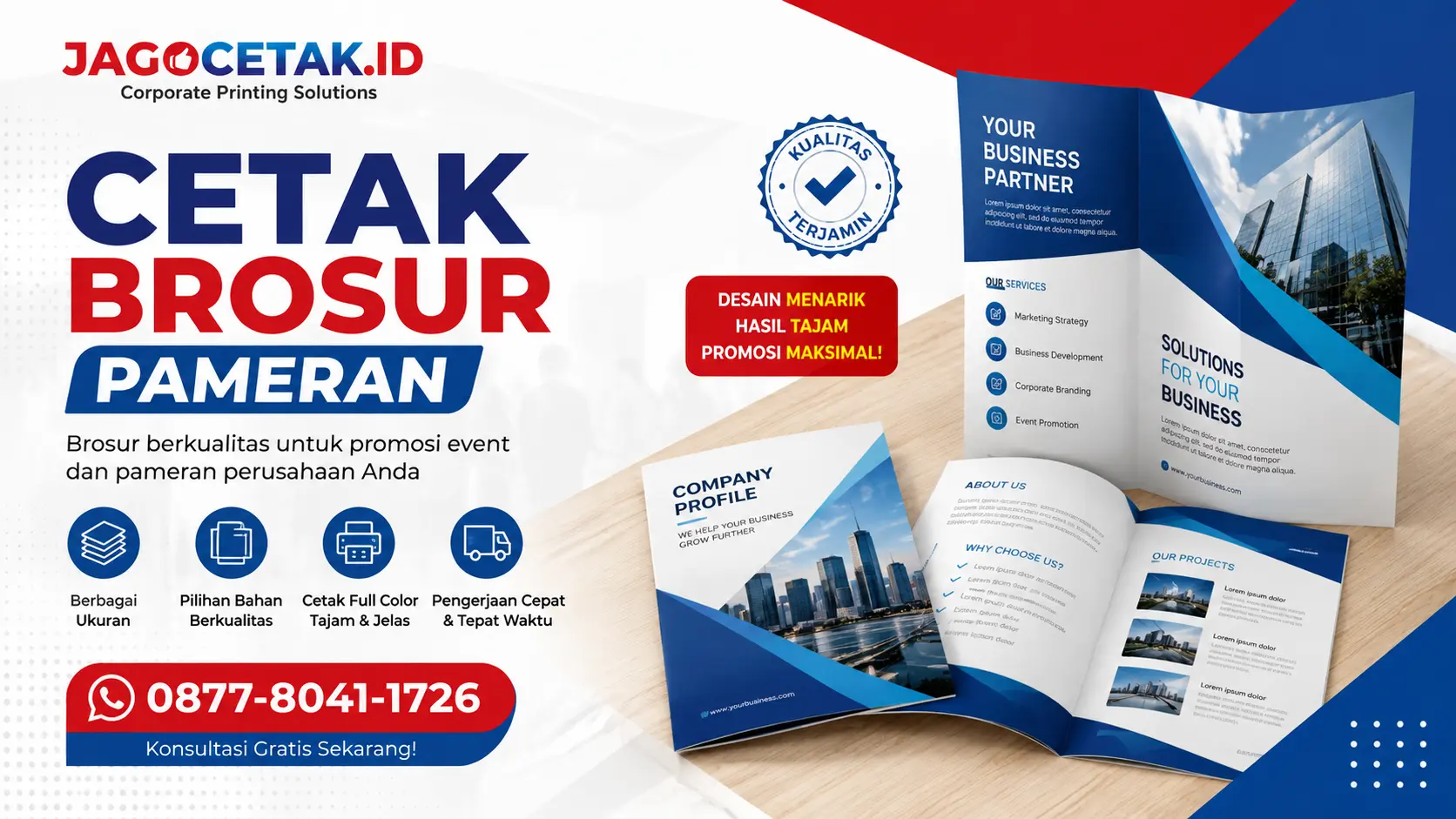 Cetak Brosur Pameran untuk Mendukung Promosi Event