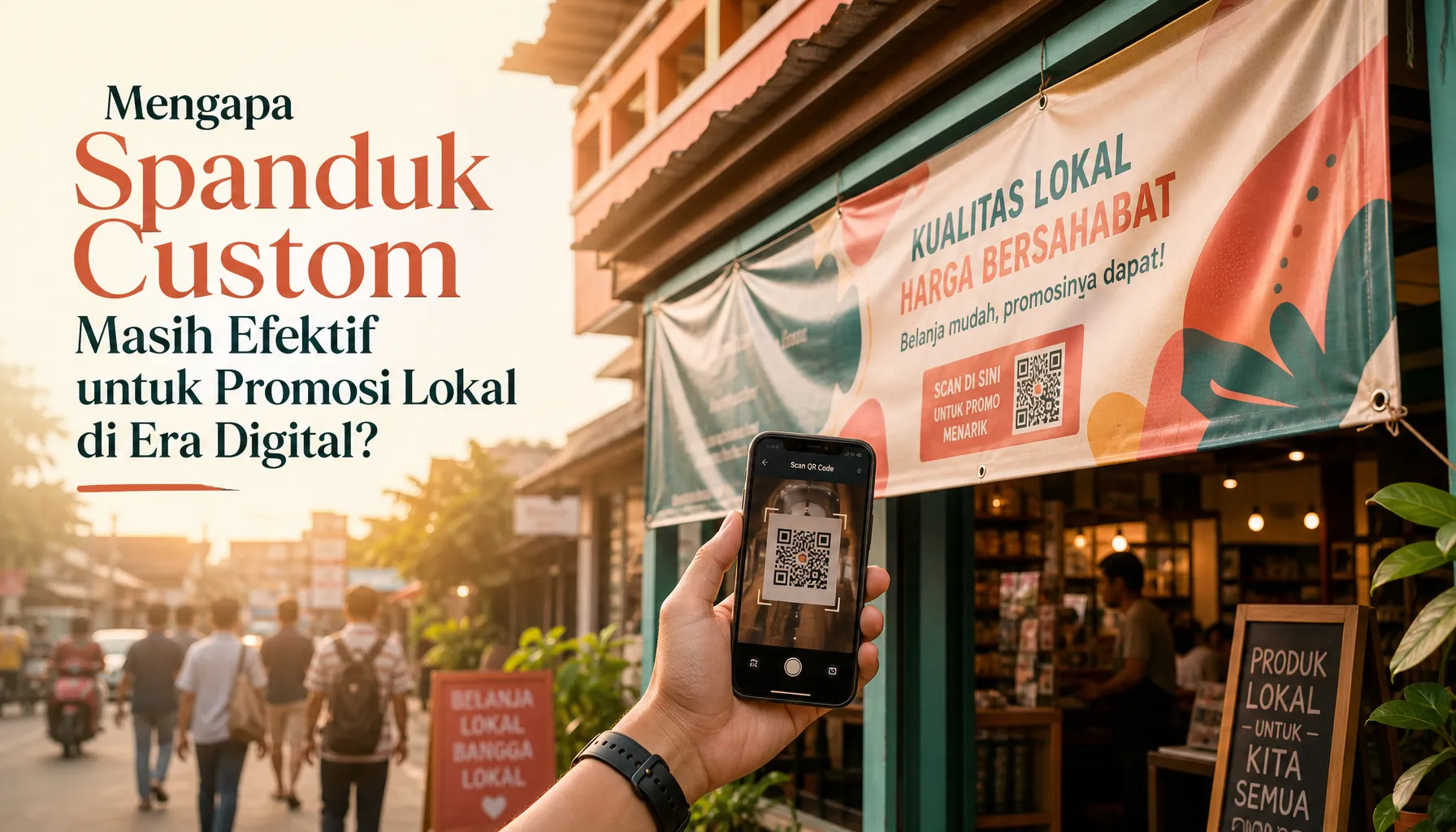 Spanduk Custom Masih Efektif untuk Promosi Lokal di Era Digital? Ini Alasannya