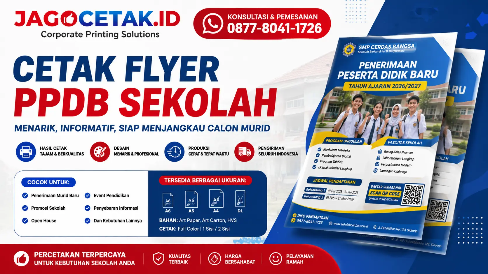 Cetak Flyer PPDB Sekolah: Media Promosi yang Menarik dan Informatif