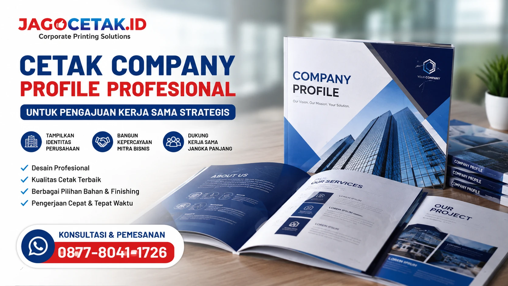 Cetak Company Profile untuk Pengajuan Kerja Sama Strategis