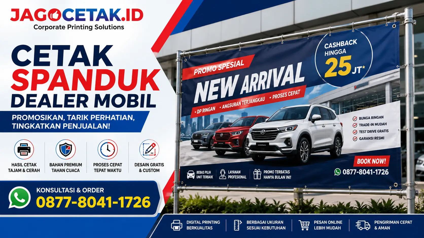 Cetak Spanduk Dealer Mobil untuk Promosi Showroom yang Lebih Menarik