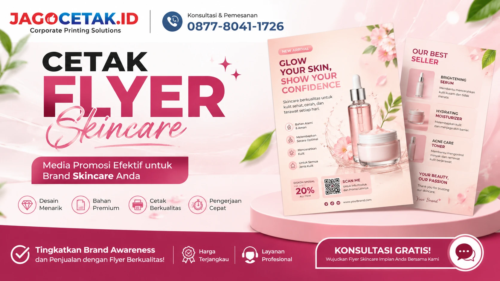 Cetak Flyer Skincare Berkualitas untuk Promosi Produk yang Lebih Efektif