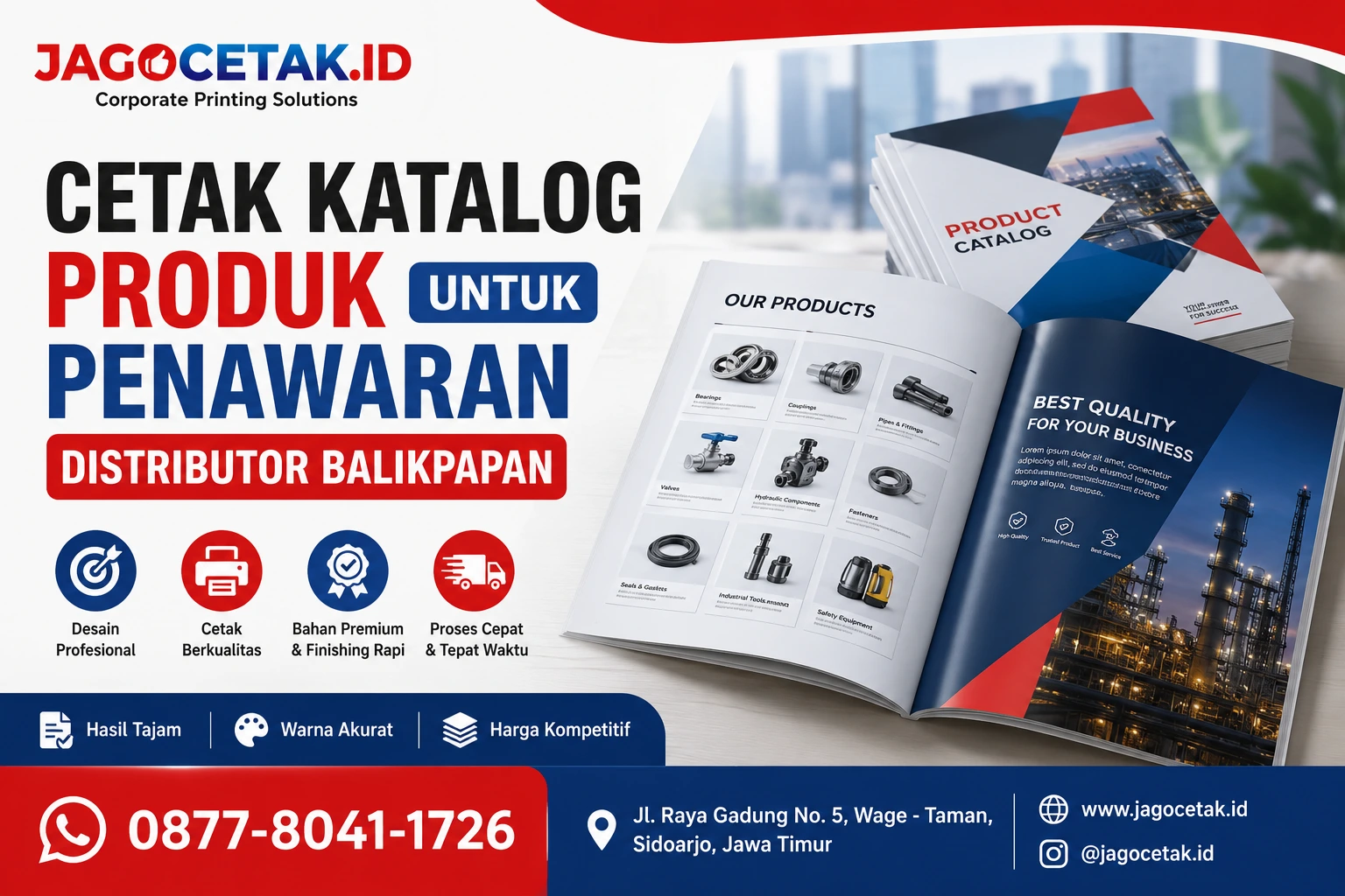 Cetak Katalog Produk untuk Penawaran Distributor Balikpapan