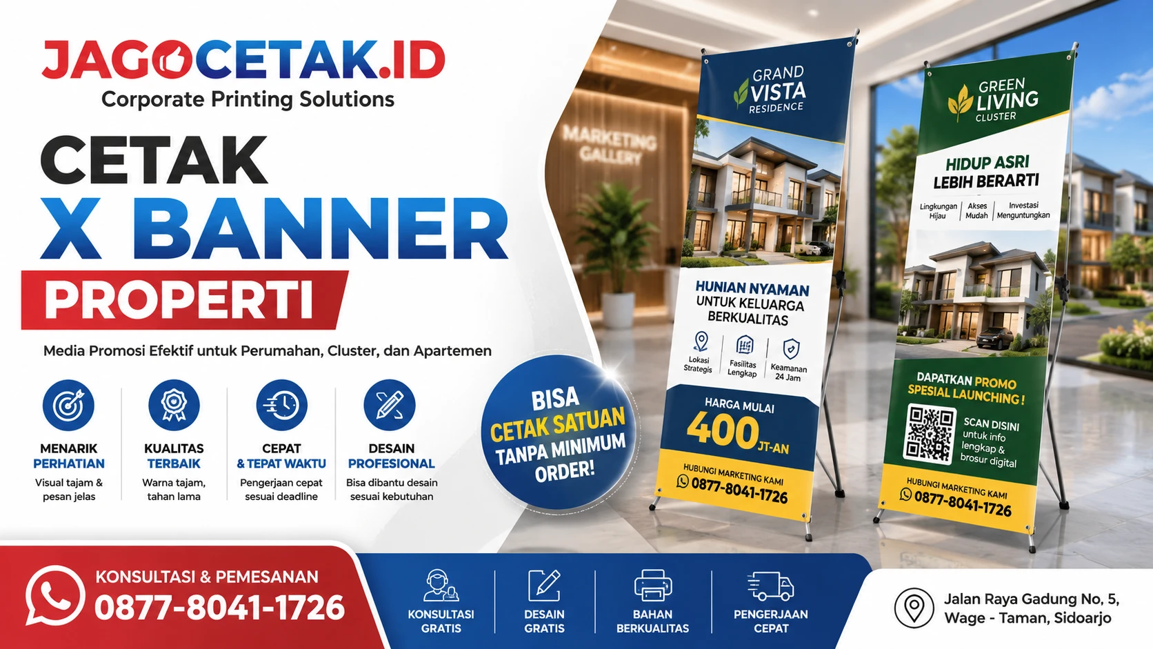 Cetak X Banner Properti untuk Mendukung Promosi yang Lebih Efektif