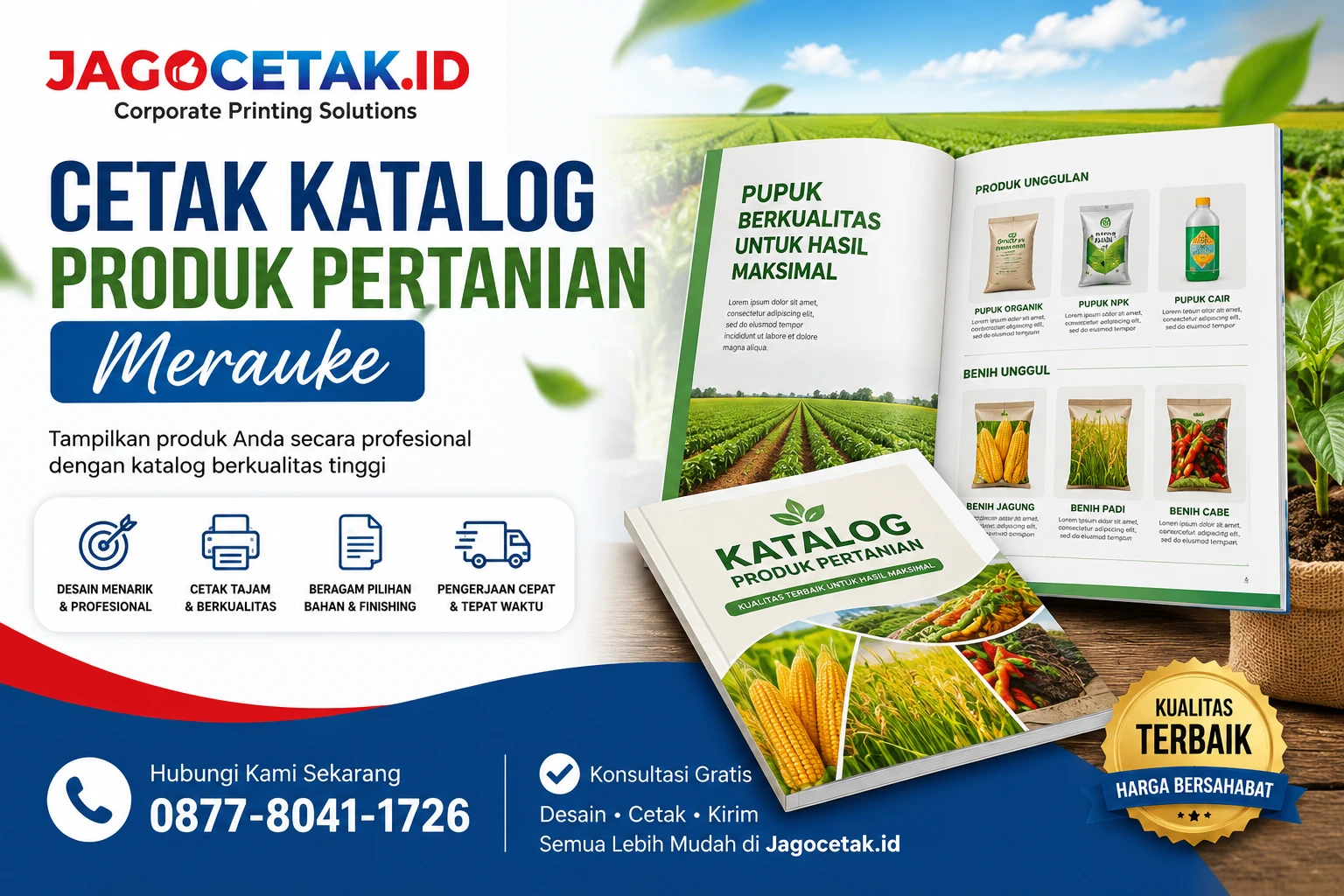 Cetak Katalog Produk Pertanian Merauke untuk Promosi yang Lebih Profesional