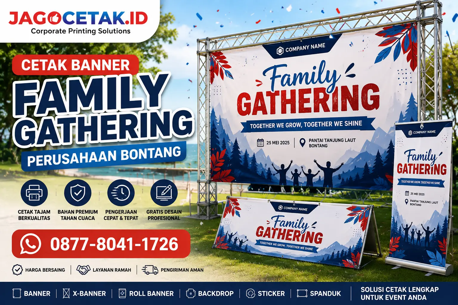 Cetak Banner Family Gathering Perusahaan Bontang: Solusi Banner Berkualitas untuk Event yang Lebih Berkesan