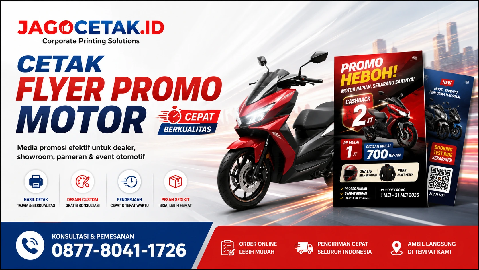 Cetak Flyer Promo Motor untuk Meningkatkan Daya Tarik Promosi Dealer