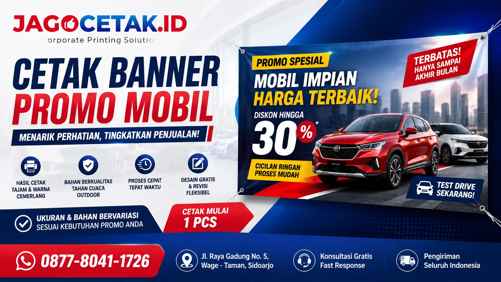 Cetak Banner Promo Mobil untuk Menarik Perhatian Calon Pembeli