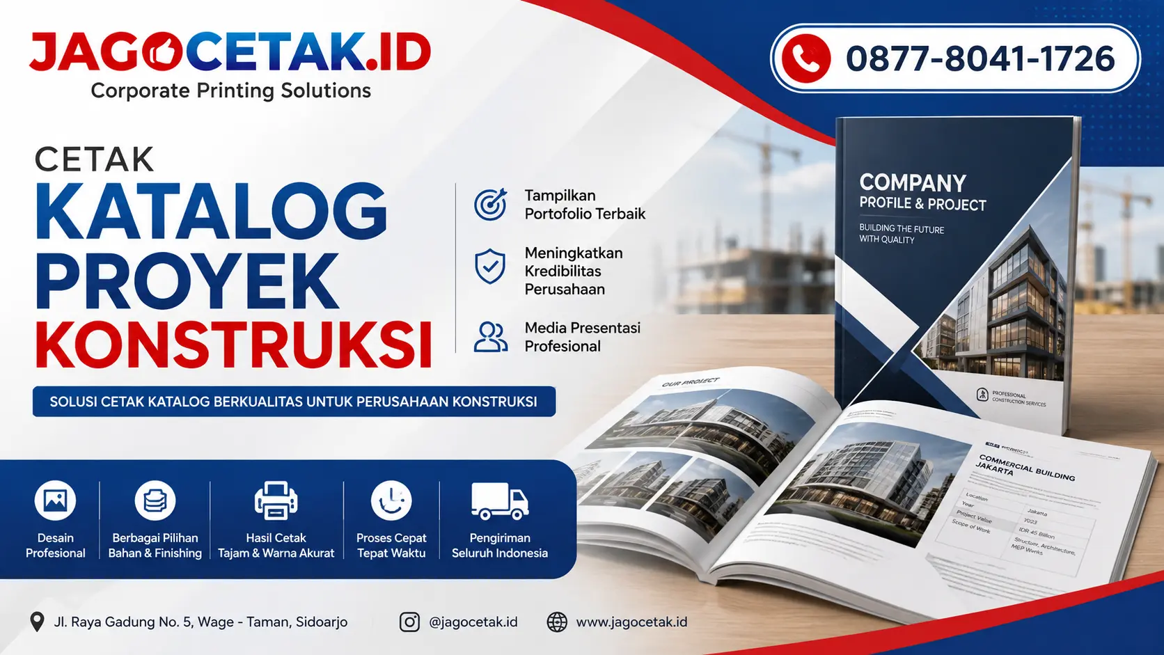 Cetak Katalog Proyek Konstruksi untuk Memperkuat Marketing Perusahaan