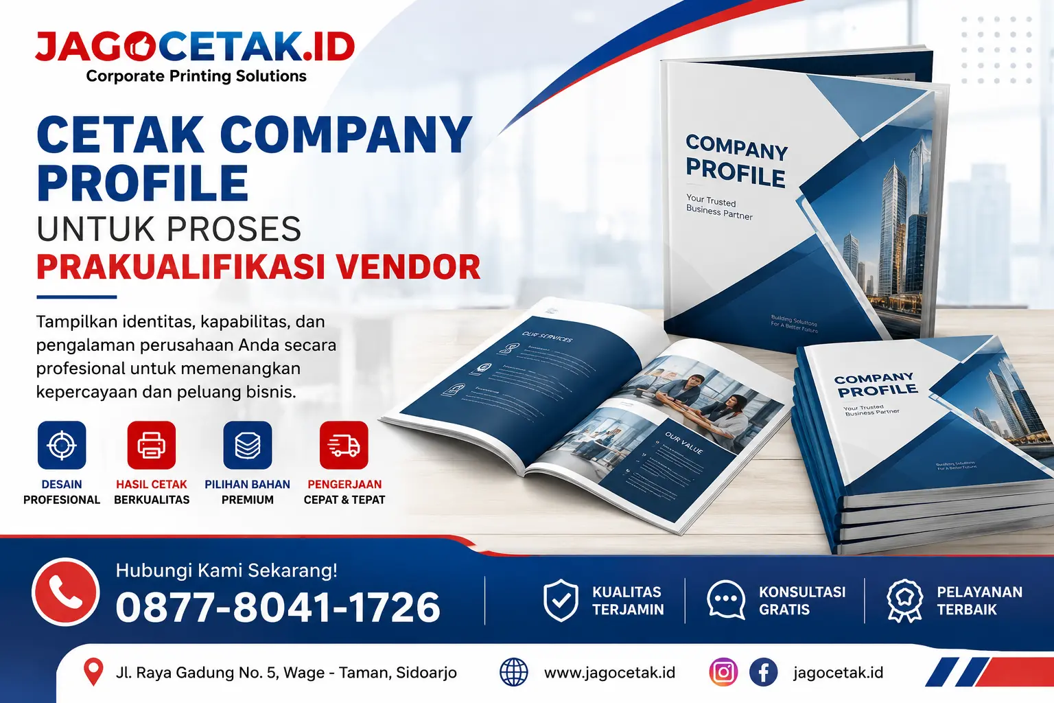Cetak Company Profile untuk Proses Prakualifikasi Vendor