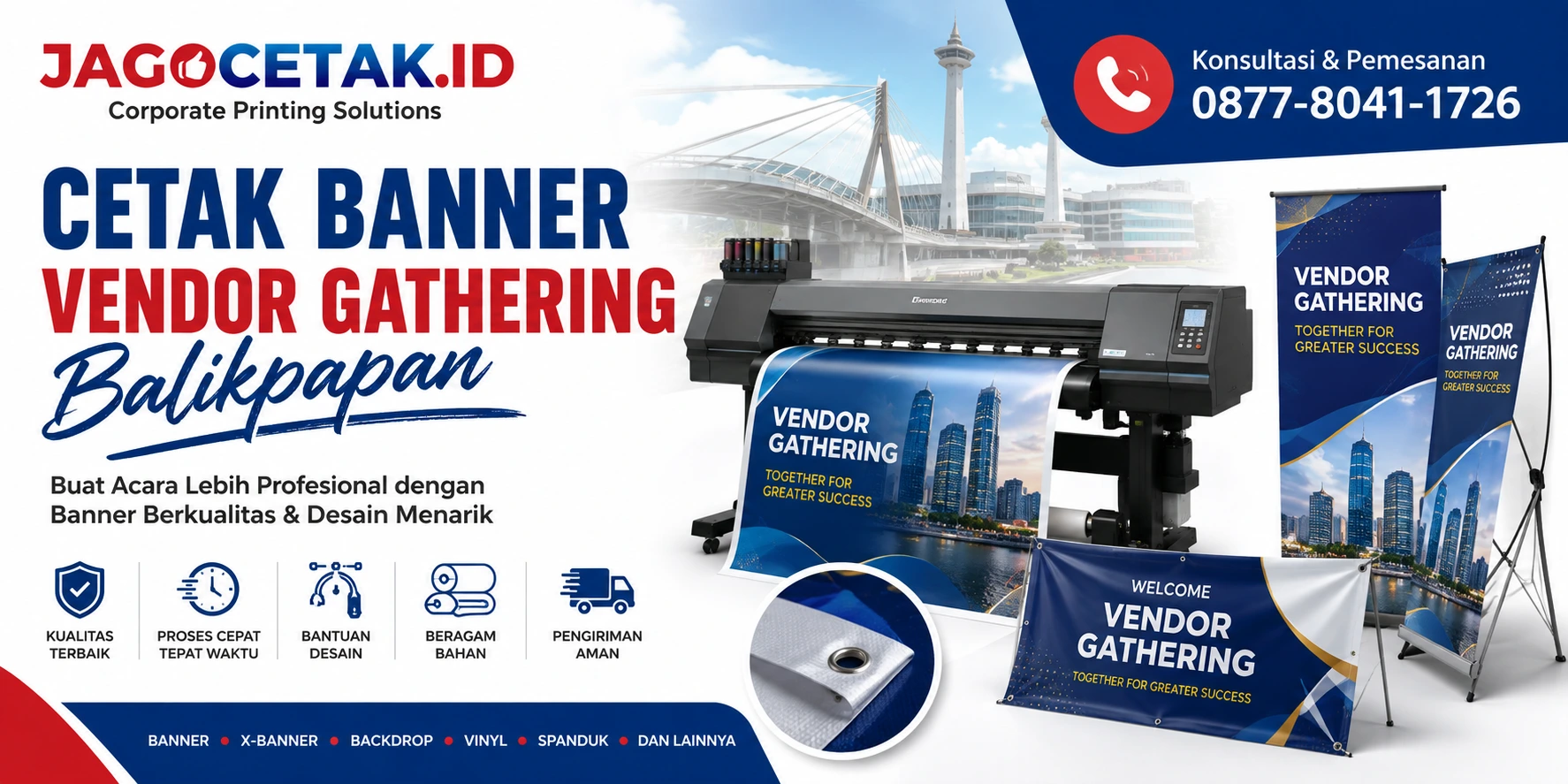 Cetak Banner Vendor Gathering Balikpapan untuk Branding Acara yang Profesional