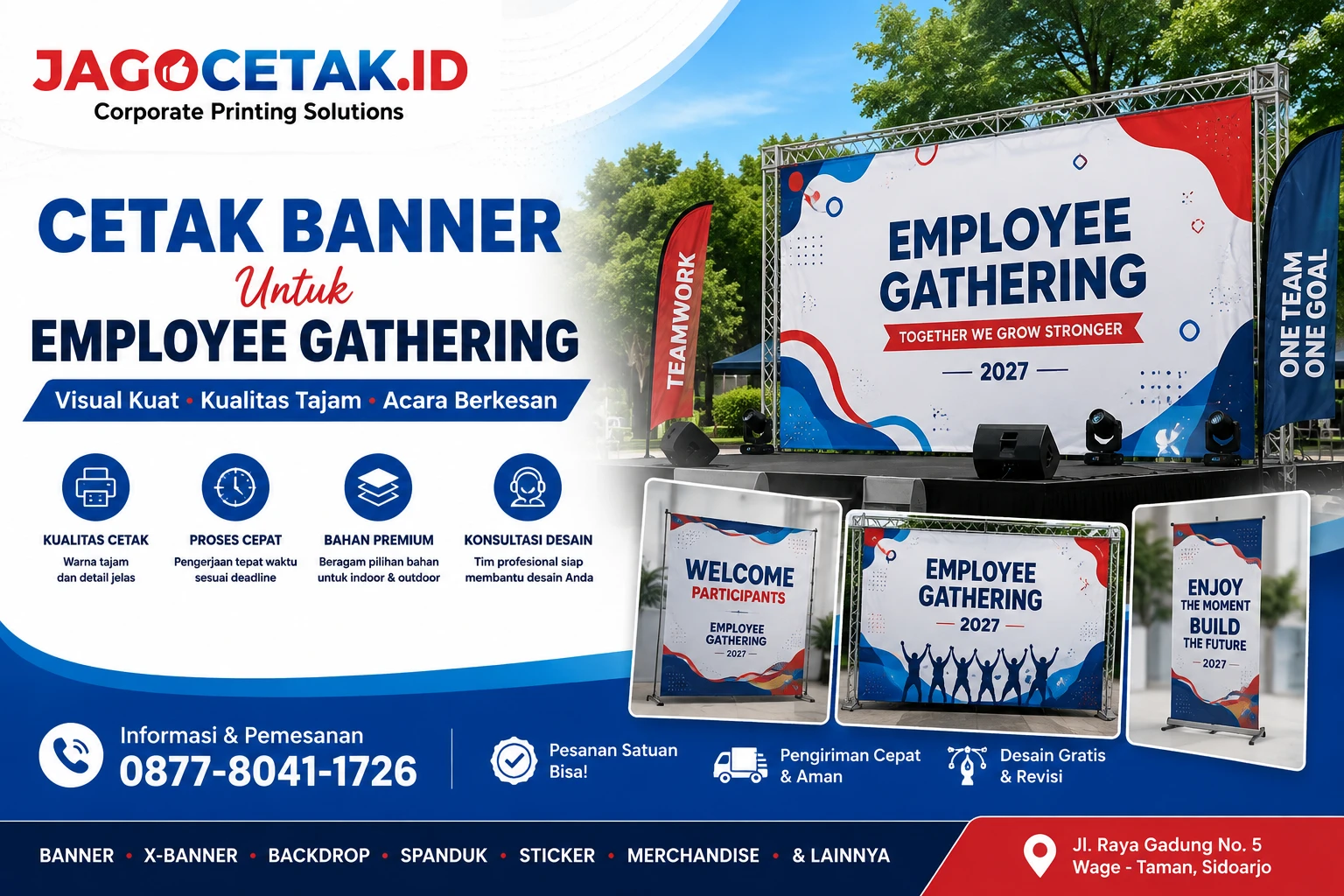 Cetak Banner untuk Employee Gathering: Panduan EO Memilih Banner yang Tepat