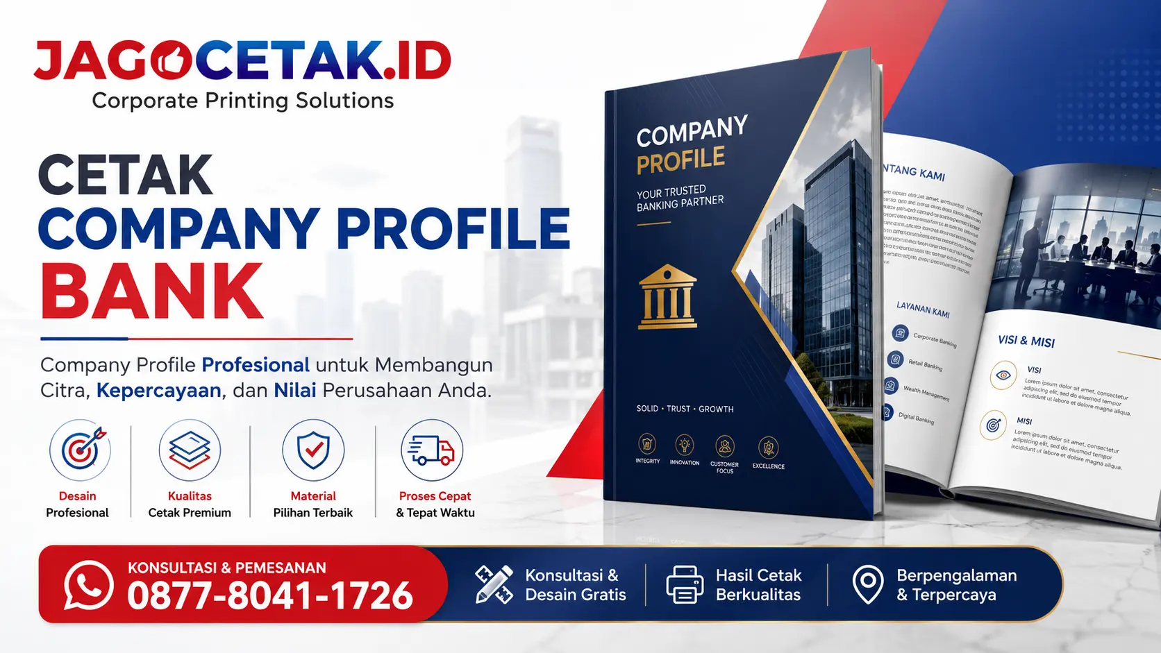 Cetak Company Profile Bank Profesional untuk Mendukung Branding Marketing