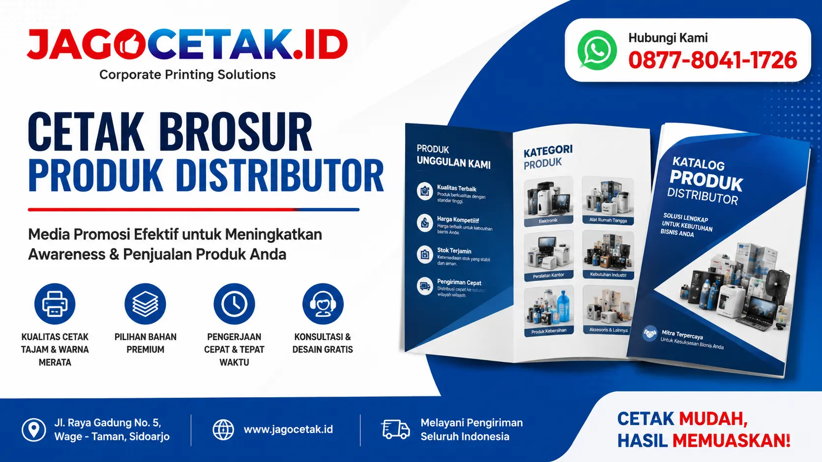 Cetak Brosur Produk Distributor untuk Mendukung Marketing dan Penjualan