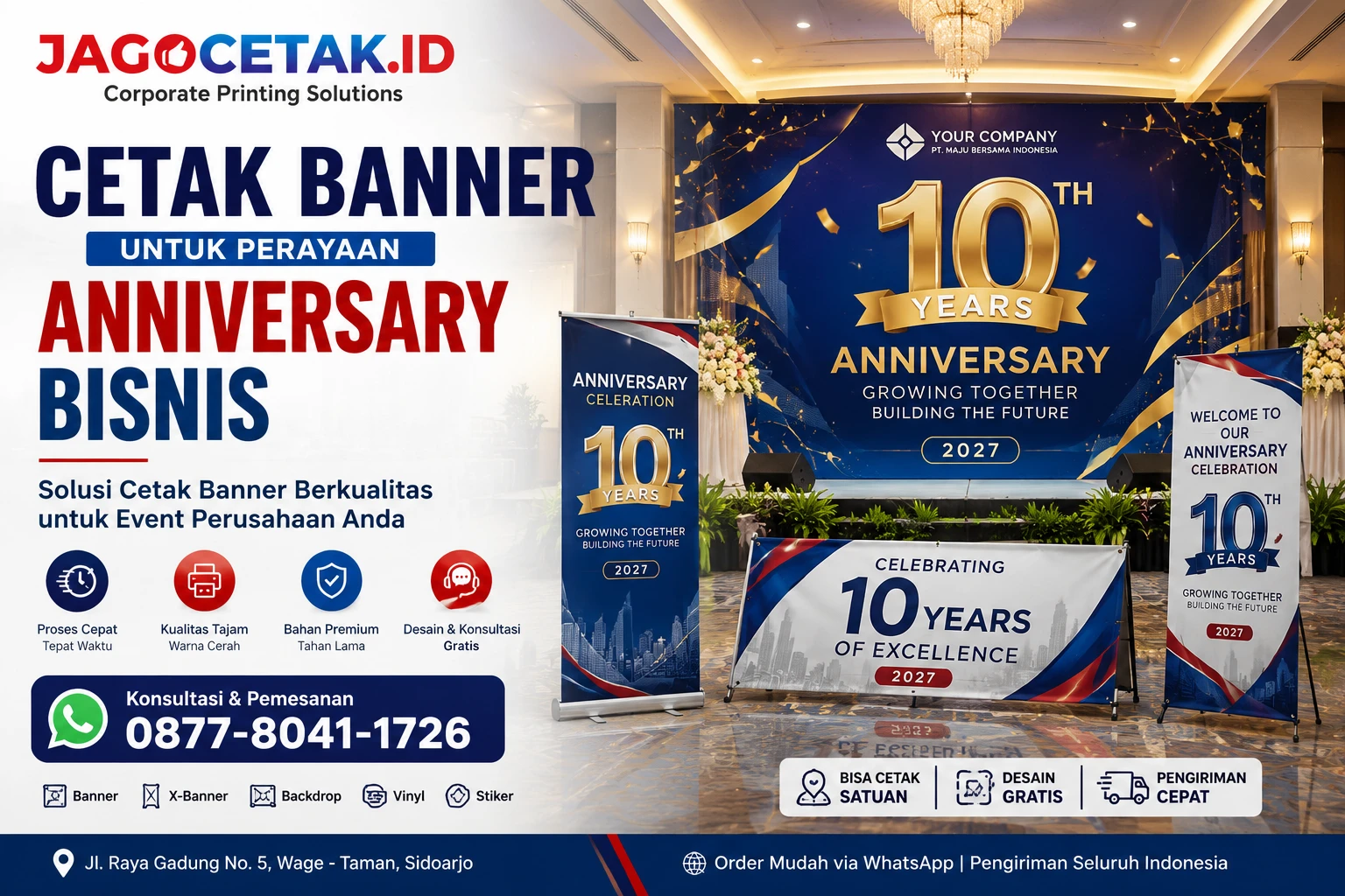 Cetak Banner untuk Perayaan Anniversary Bisnis: Panduan untuk Event Organizer