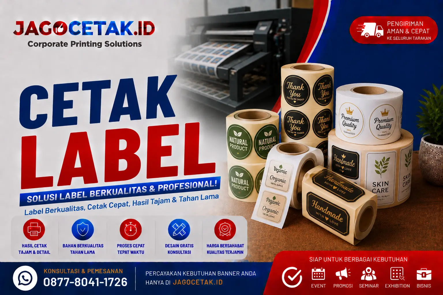 Cetak Label Kemasan Modern agar Produk Lebih Mudah Dikenali
