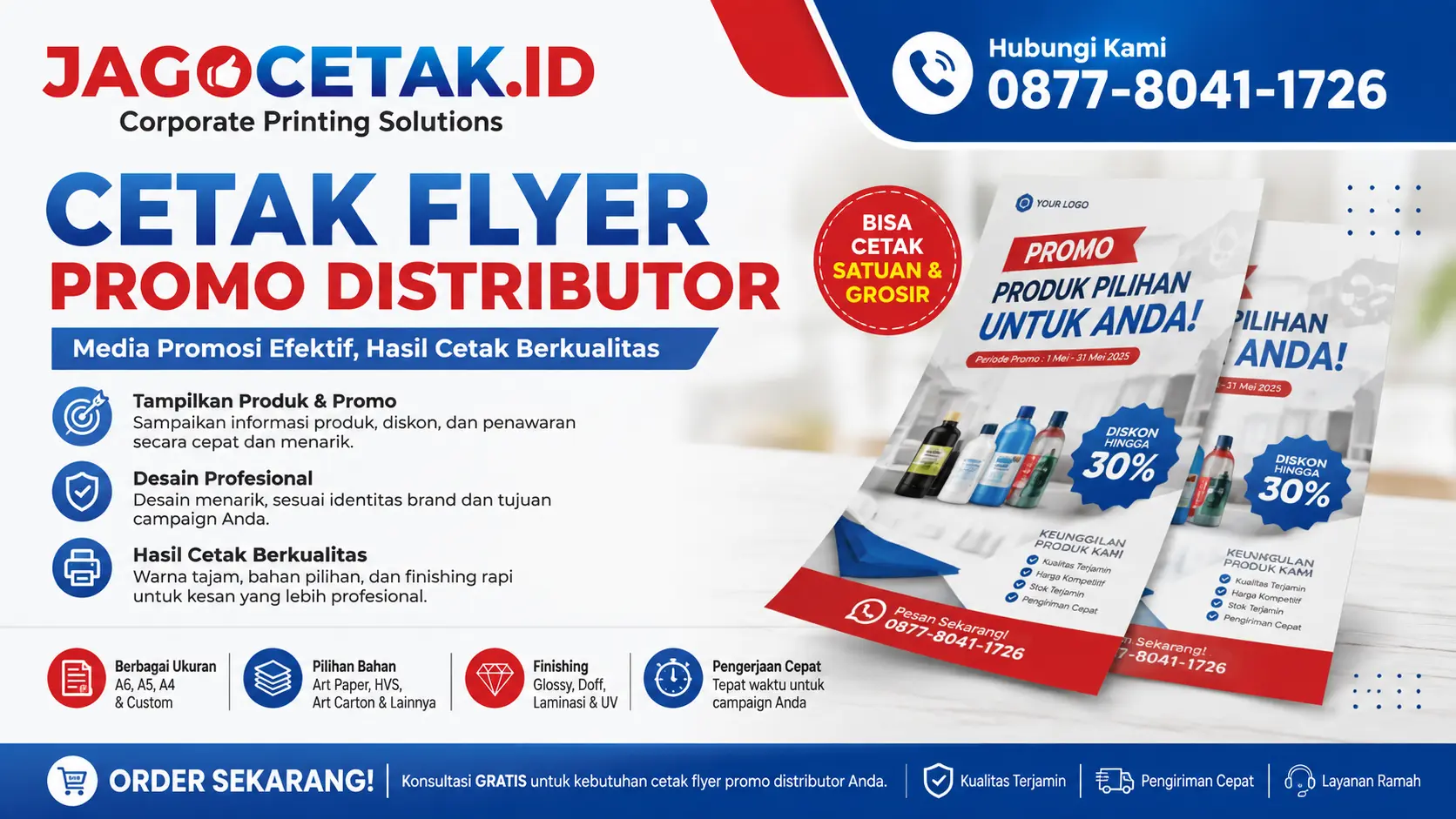 Cetak Flyer Promo Distributor untuk Promosi Produk yang Lebih Efektif