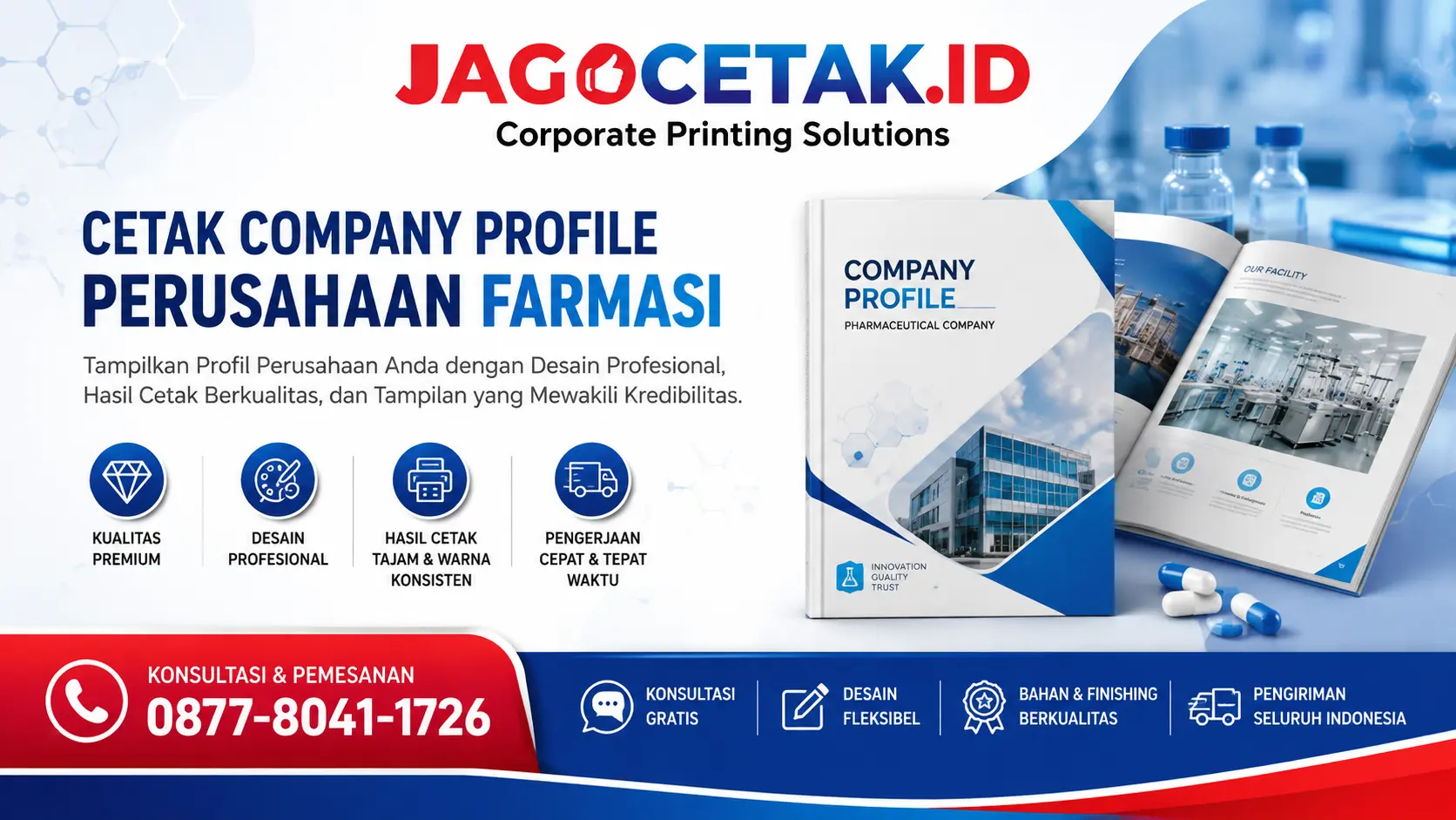 Cetak Company Profile Perusahaan Farmasi untuk Branding Profesional