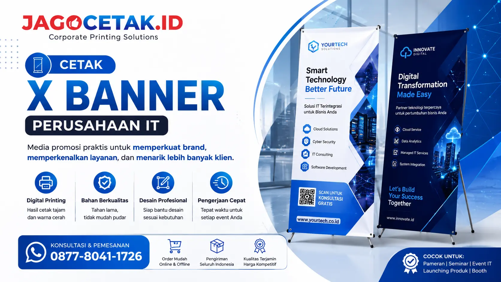 Cetak X Banner Perusahaan IT: Penting untuk Marketing dan Branding