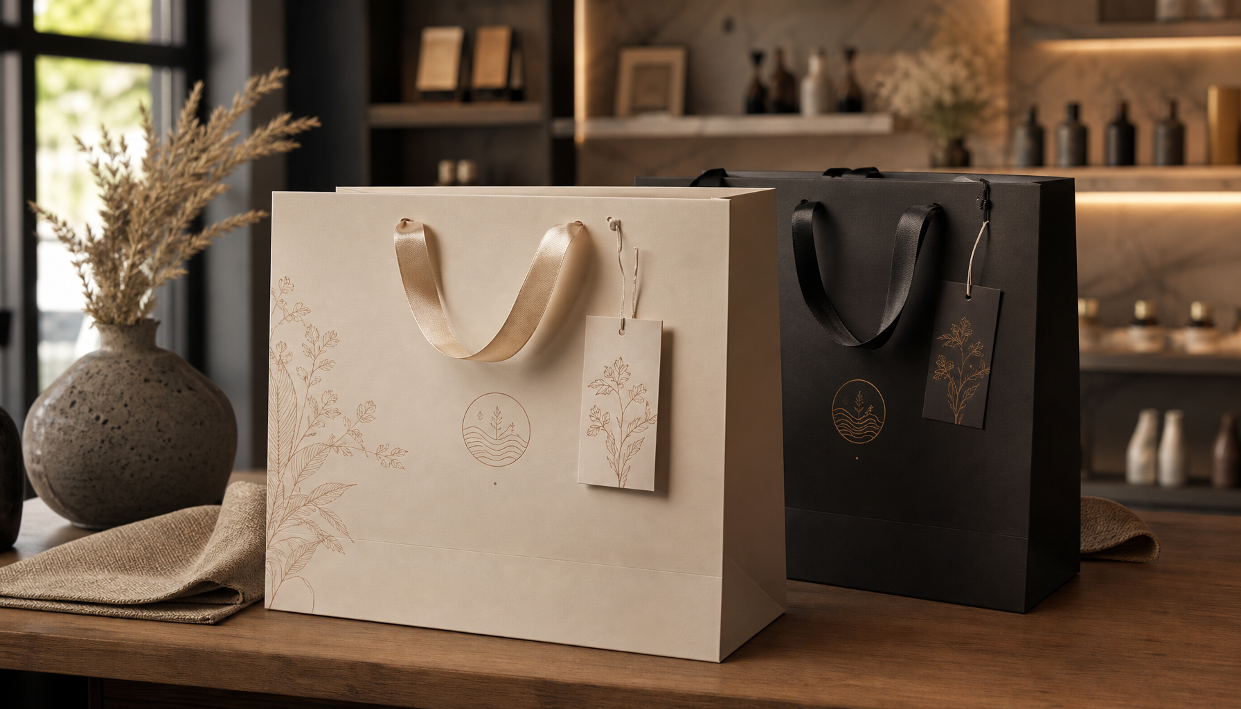 Cetak Paper Bag Laminasi Doff