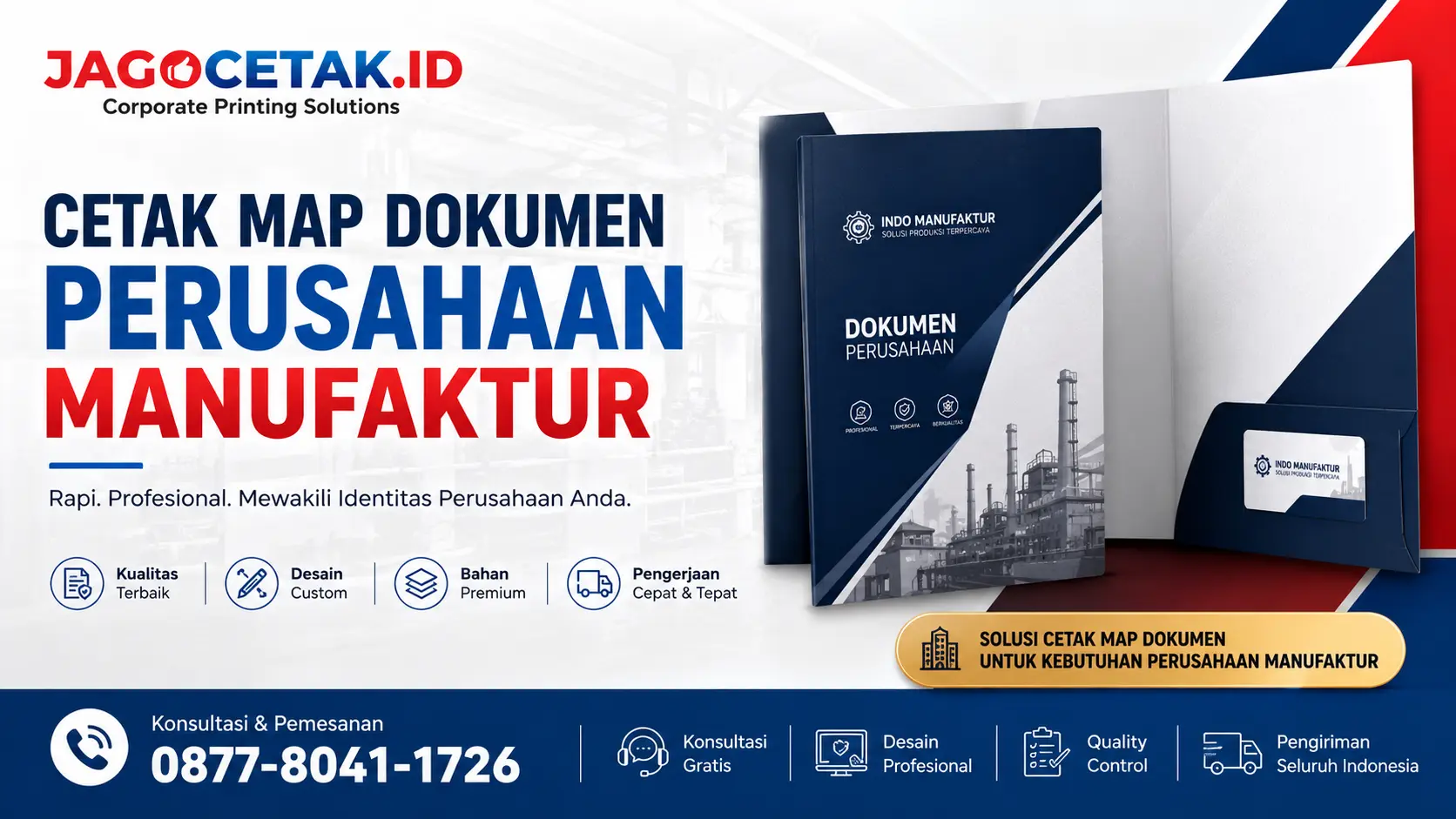 Cetak Map Dokumen Perusahaan Manufaktur untuk Administrasi yang Lebih Profesional