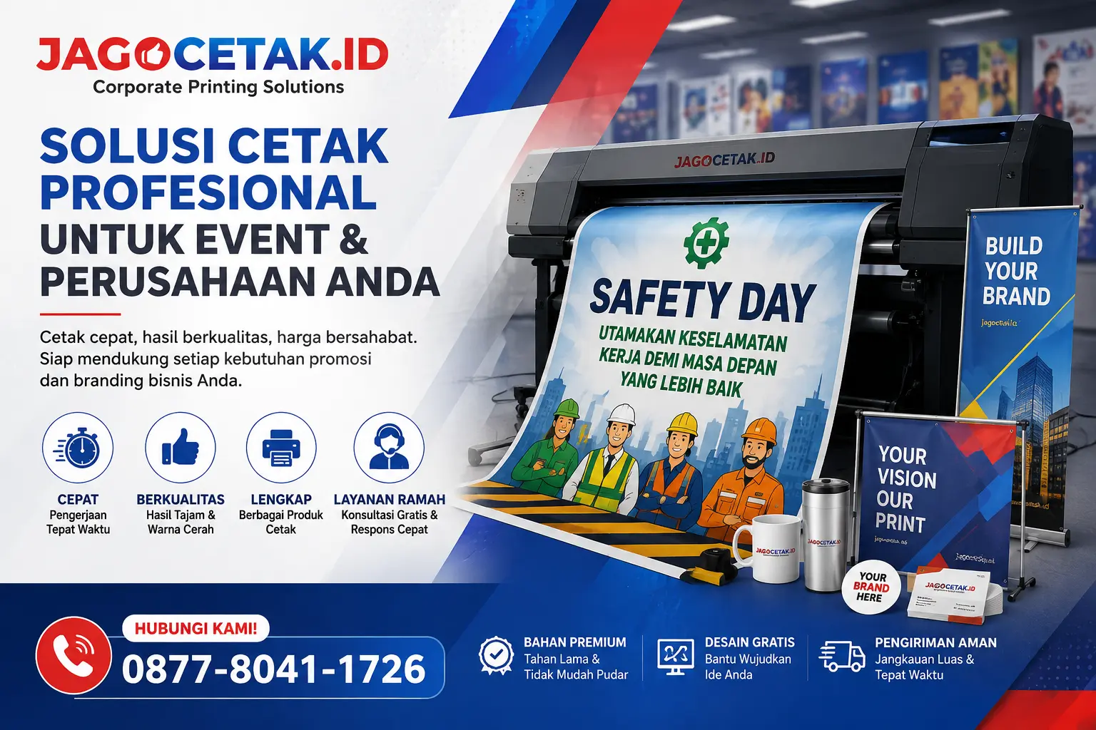 Cetak Banner Safety Day Perusahaan Timika: Perkuat Pesan Keselamatan di Setiap Event