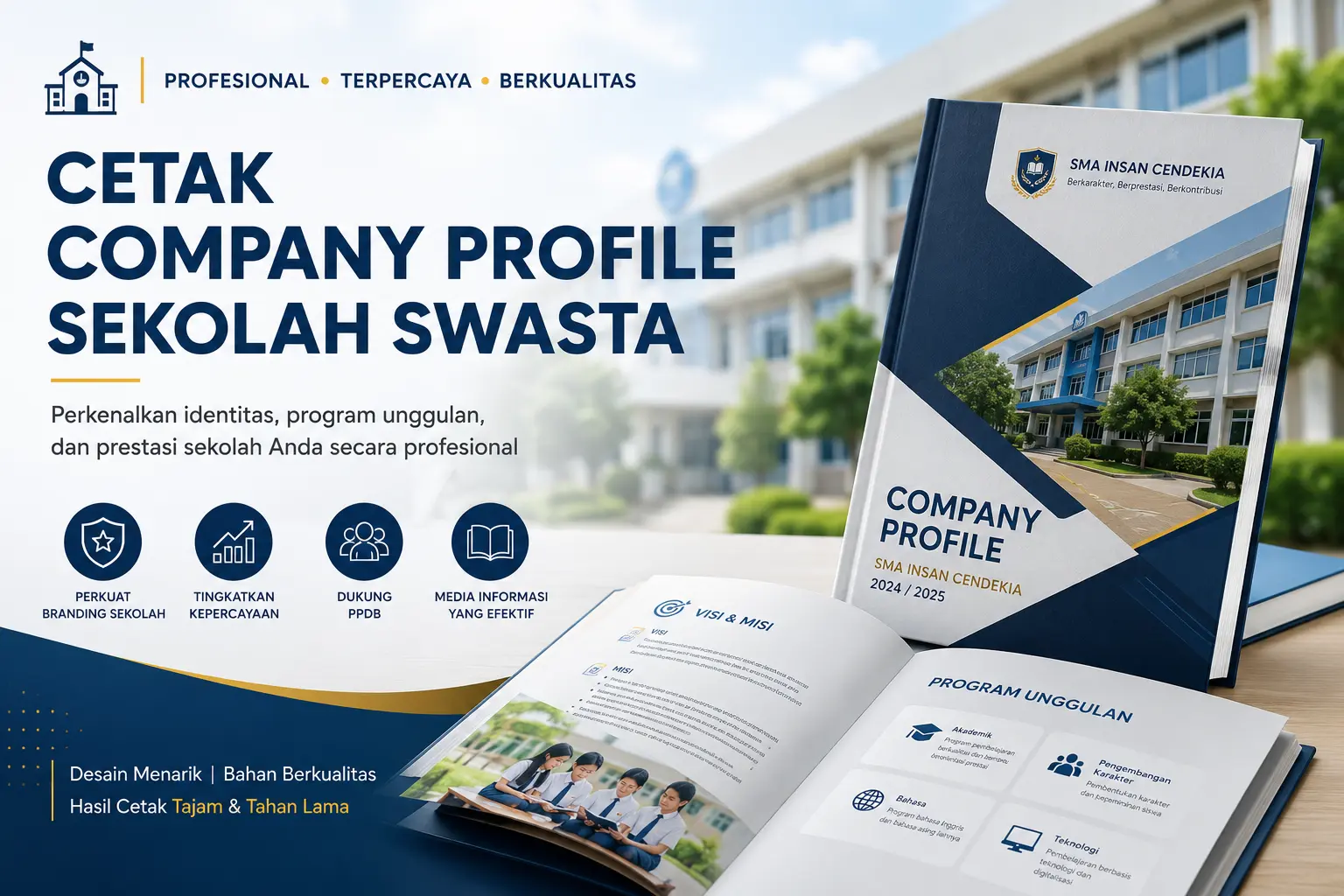 Cetak Company Profile Sekolah Swasta: Penting untuk Branding dan Identitas Sekolah