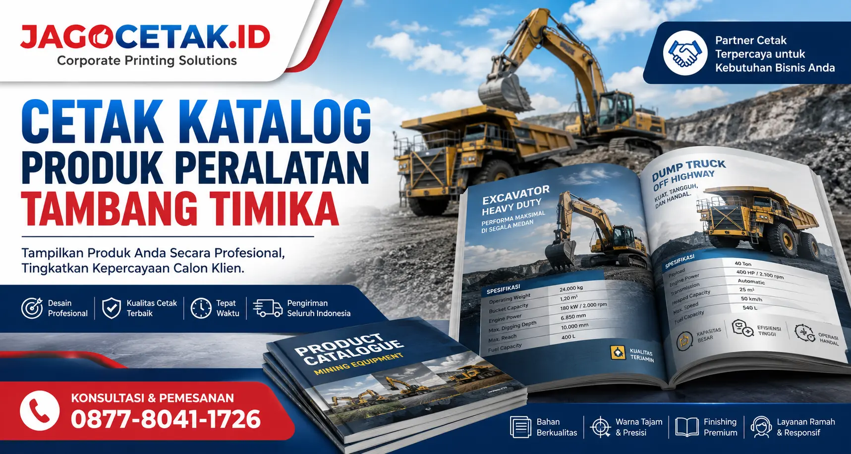 Cetak Katalog Produk Peralatan Tambang Timika: Panduan untuk Marketing B2B