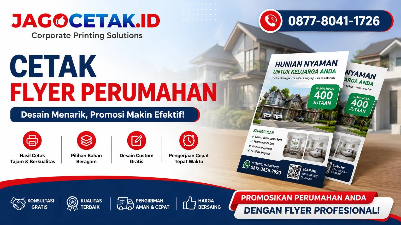Cetak Flyer Perumahan untuk Memperkuat Promosi Marketing Properti